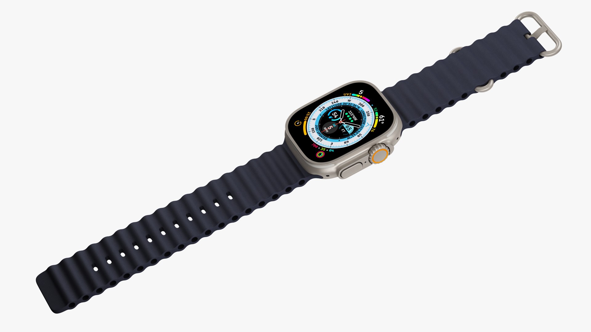 Apple Watch Ultra Ocean Band 3D Model TurboSquid 1966673