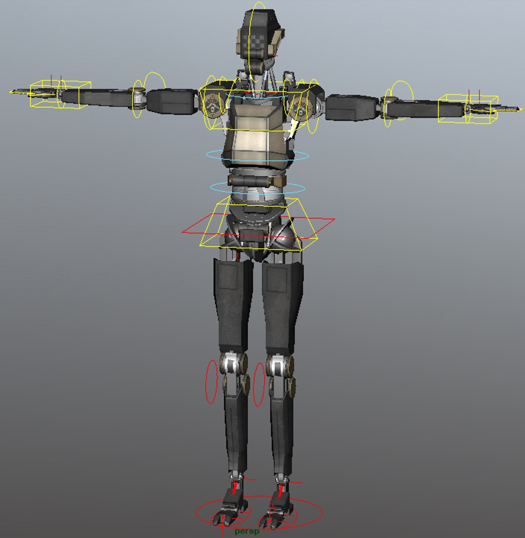 3D Android Robot Rigged Model - TurboSquid 1170618