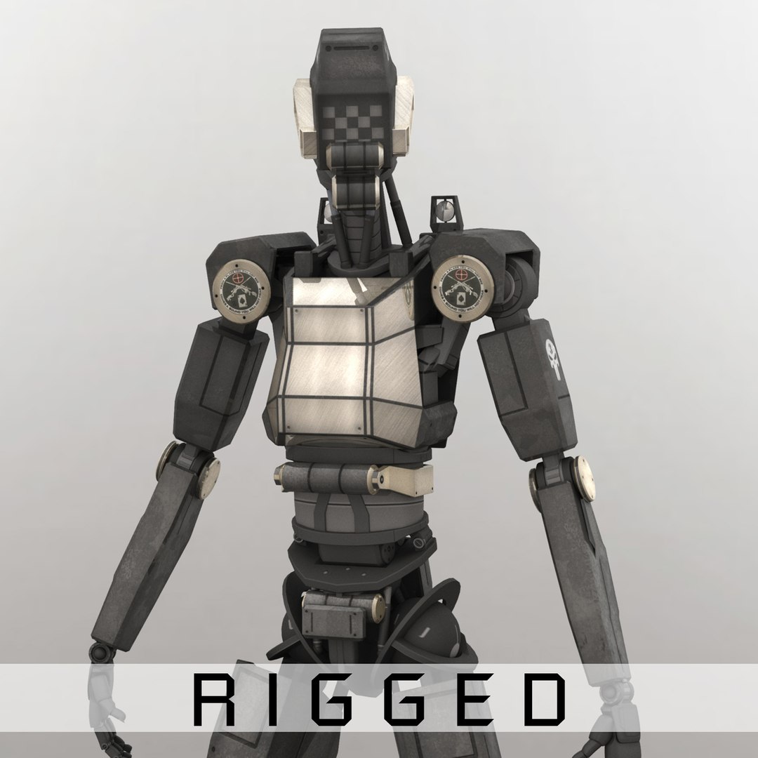 3D Android Robot Rigged Model - TurboSquid 1170618