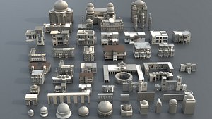 Ancient Middle East Modular City Kit 60 Buildings