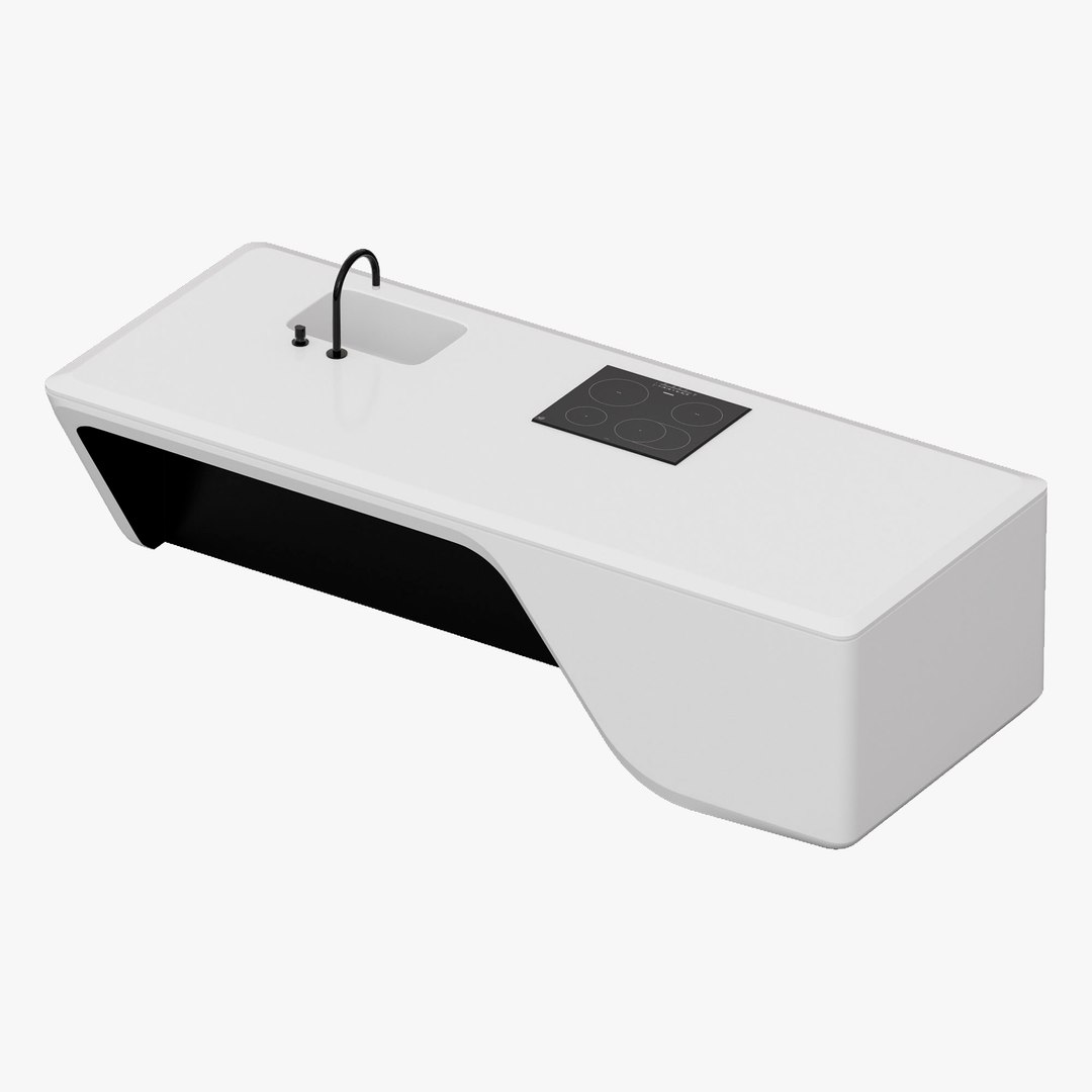 BOFFI COVE KITCHEN - island 3D - TurboSquid 2030018