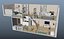 floorplan apartment duplex 3D model