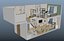 floorplan apartment duplex 3D model