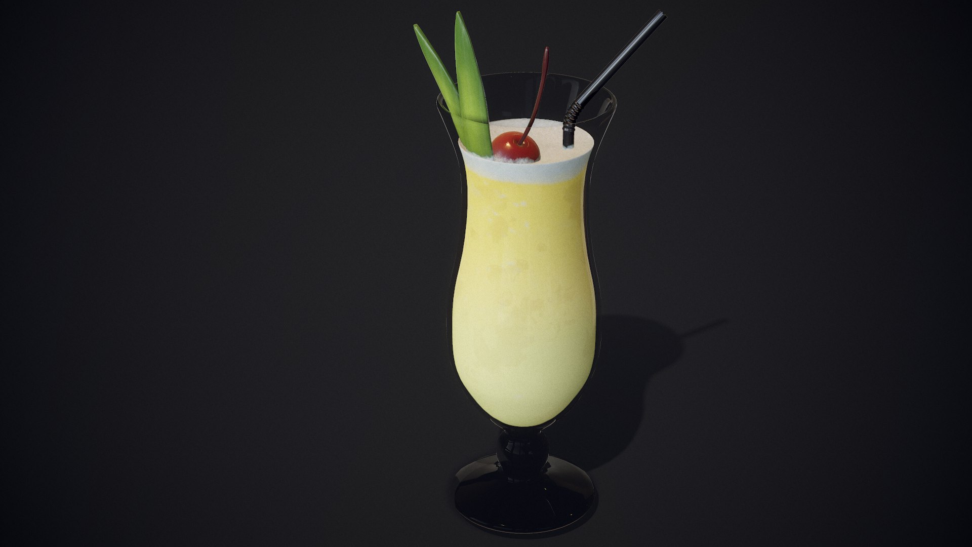 Pina Colada Cocktail 3D - TurboSquid 1336257