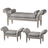 juliettes interiors italian bench and pouf art 147