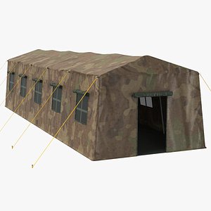 3D real military tent model