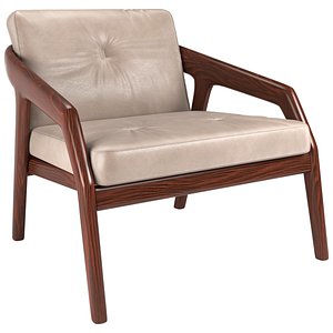 3D Zeitraum Friday Lounge Leather Armchair