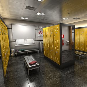 locker room 3D model