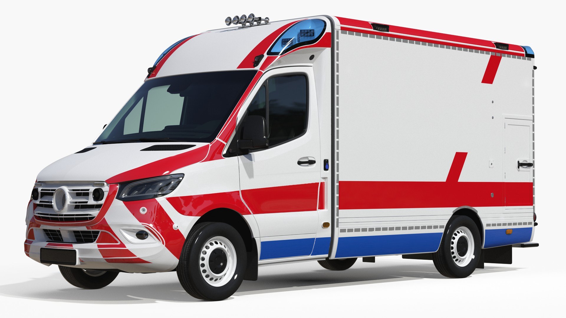 Ambulance Vehicle 3D model preview