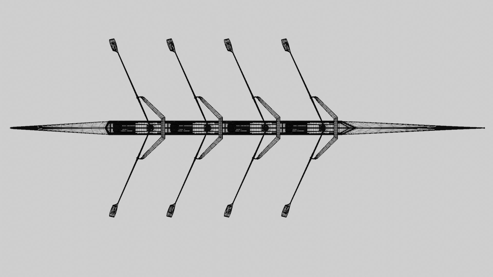 Quadruple Scull Rowing Boat 3D Model - TurboSquid 2290218