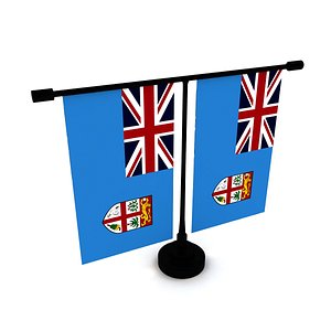 3D Flag of Fiji model