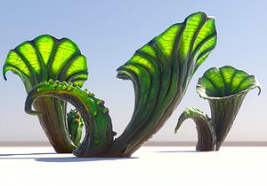 3D Alien Plants 2 model