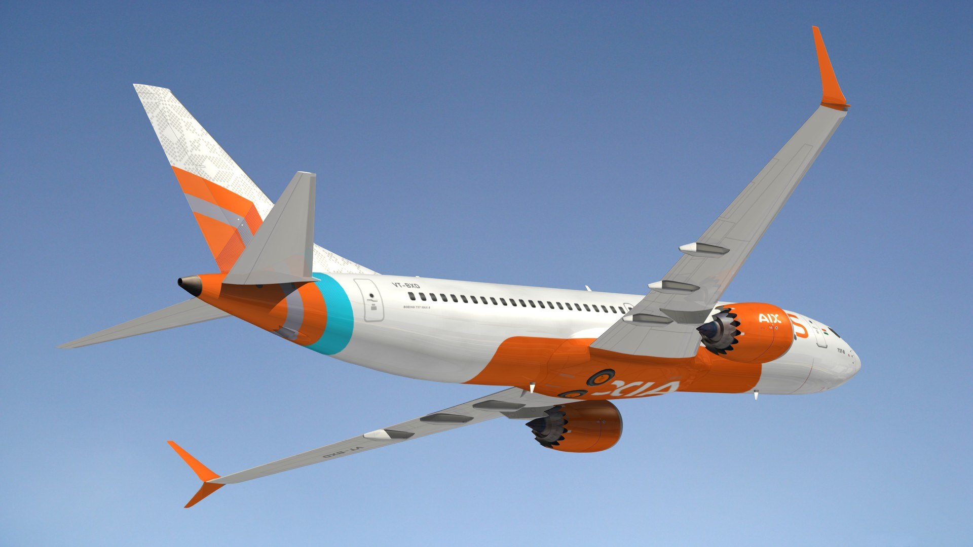 B738 Max Air India Express 3D Model - TurboSquid 2197473