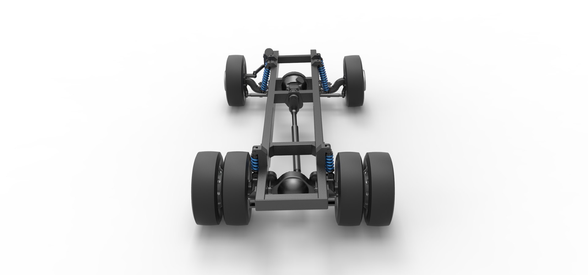 Chassis Of Big Rig Racing Semi Truck Scale 1 To 25 3D - TurboSquid 2374516