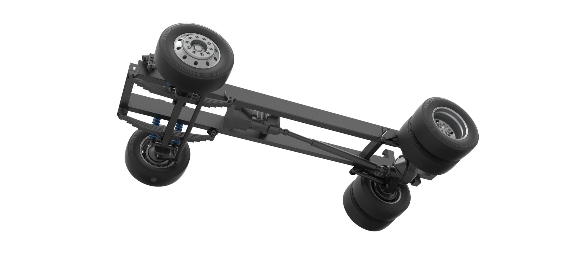 Chassis Of Big Rig Racing Semi Truck Scale 1 To 25 3D - TurboSquid 2374516