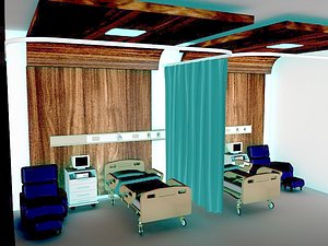 3D model hospital ward 3