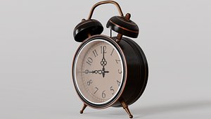 Old Alarm Clock 3d Model
