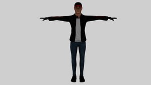 Low Poly Rigged Animated Bike Rider