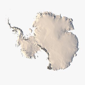 3D Relief map of Antarctica