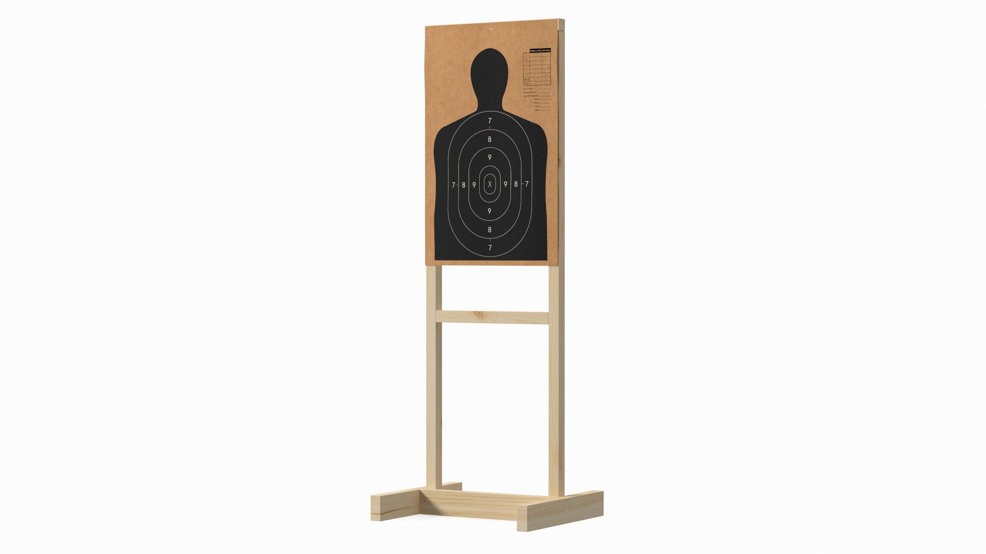 modelo 3d Target Shooting with Silhouette Man - TurboSquid 1985303