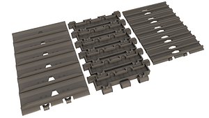 Crane Tracks 3D model