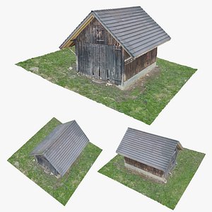 Wooden barn scan 3D model