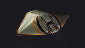 Spaceship 002 3D model