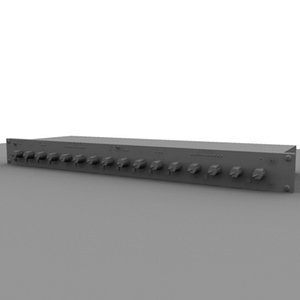dbx compressor gray 3d model