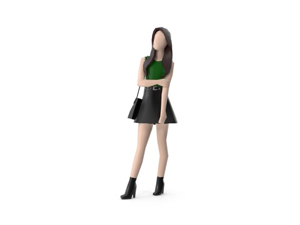 3D model modern girls