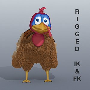 Turkey Character Rigged