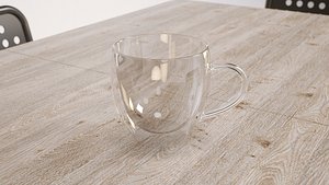 3D model Double Wall Glass Cup