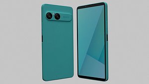 Sony Xperia 10 VII Turquoise 3D model