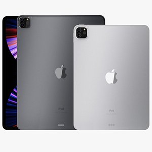 3D model Apple iPad Pro 13-inch and 11-inch 5th generation