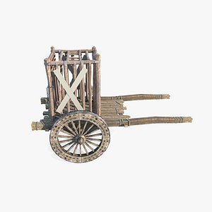 3D Ancient Prisoner Carriage model