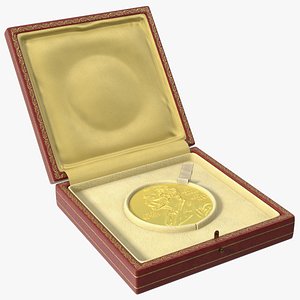 3D Nobel Prize with Box for Physics and Chemistry model