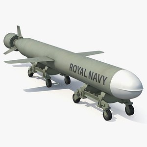 Royal Navy Missile on Trolley