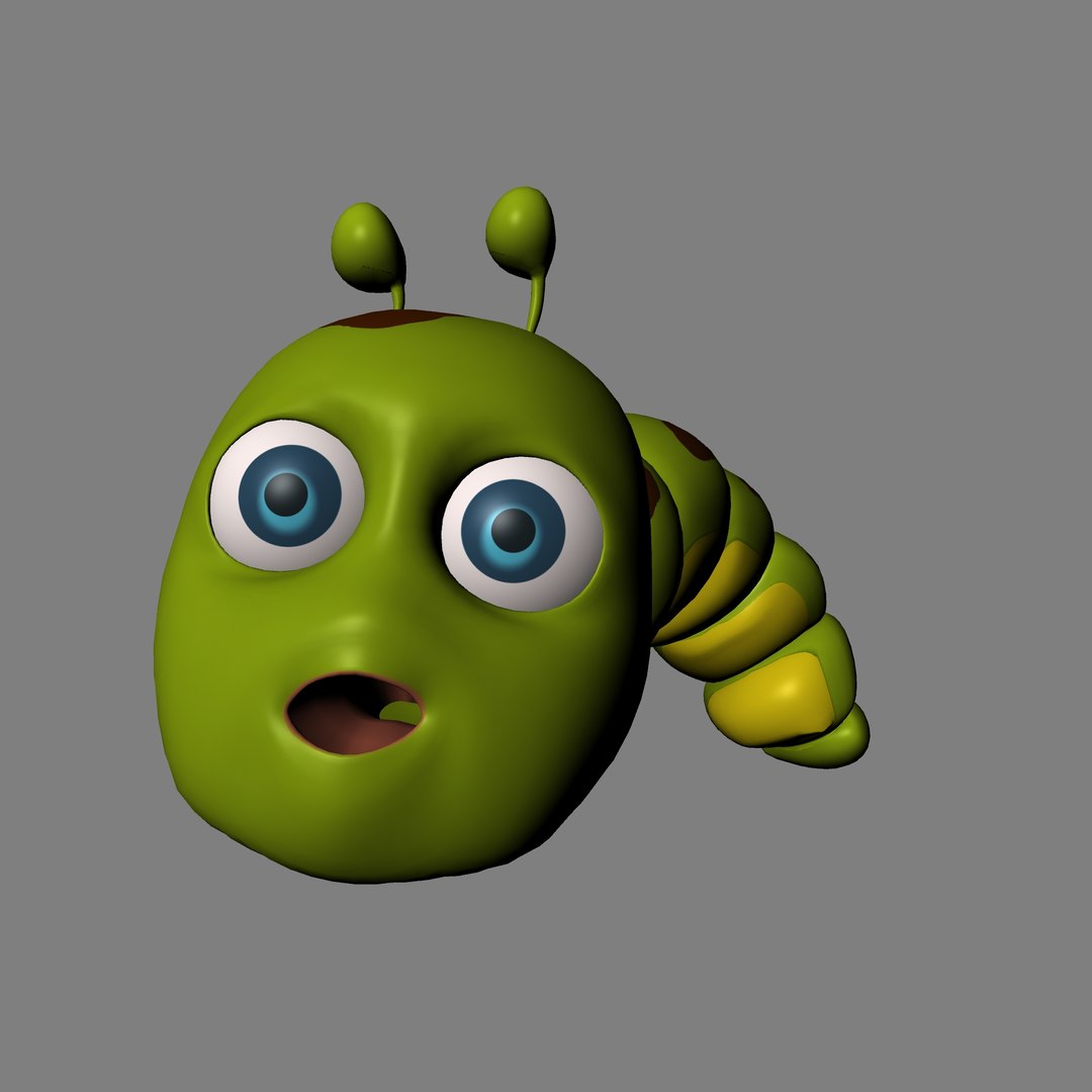 3D Worm Rigged - TurboSquid 1657008