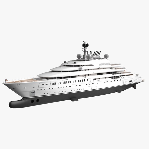 Opera Superyacht Night Scene 3D model