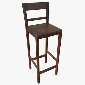 Stool 18 with PBR 4K 8K