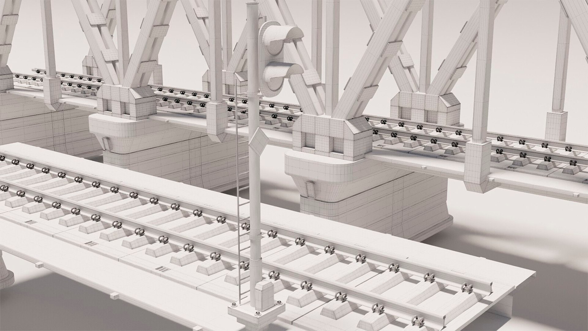 3D Railway KITBASH Set Subdivision Ready - TurboSquid 1988040