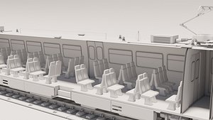 3D Railway KITBASH Set Subdivision Ready