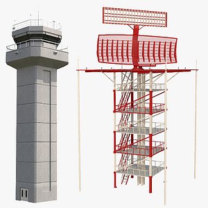 airfield radar control tower model