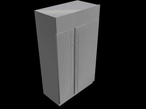 refrigerator 632 subzero 3d model
