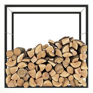 3D model firewood wood