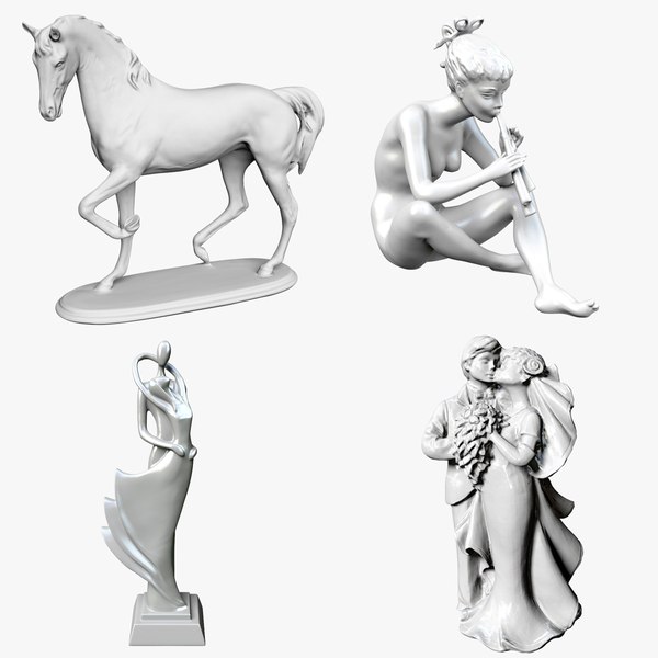 modelo 3d Colección de estatuillas - TurboSquid 1640255