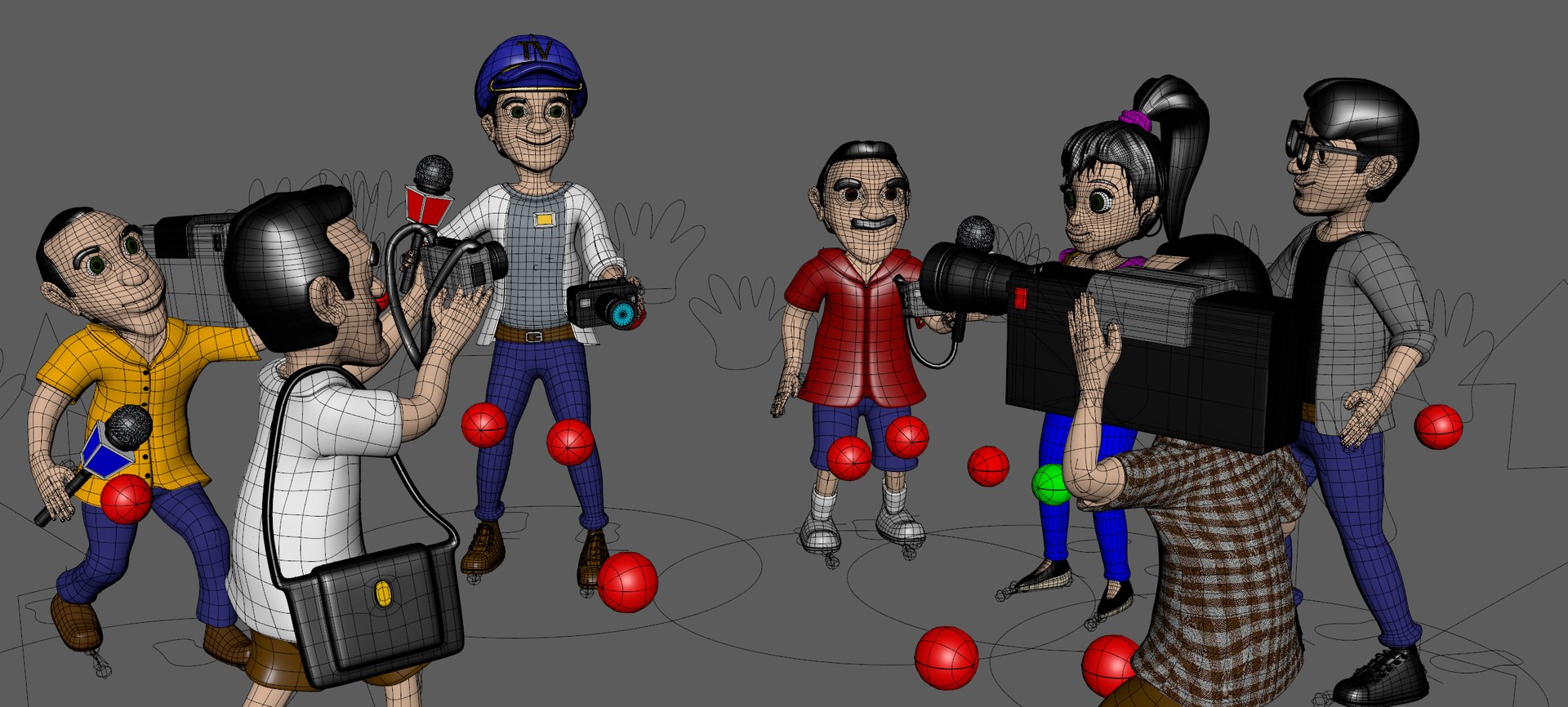 3D Model Reporter Cartoon Toon - TurboSquid 1235345