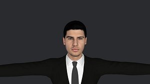 Carlos Alcaraz Hyper Realistic Full Body Fully Rigged 3D Character 3D model