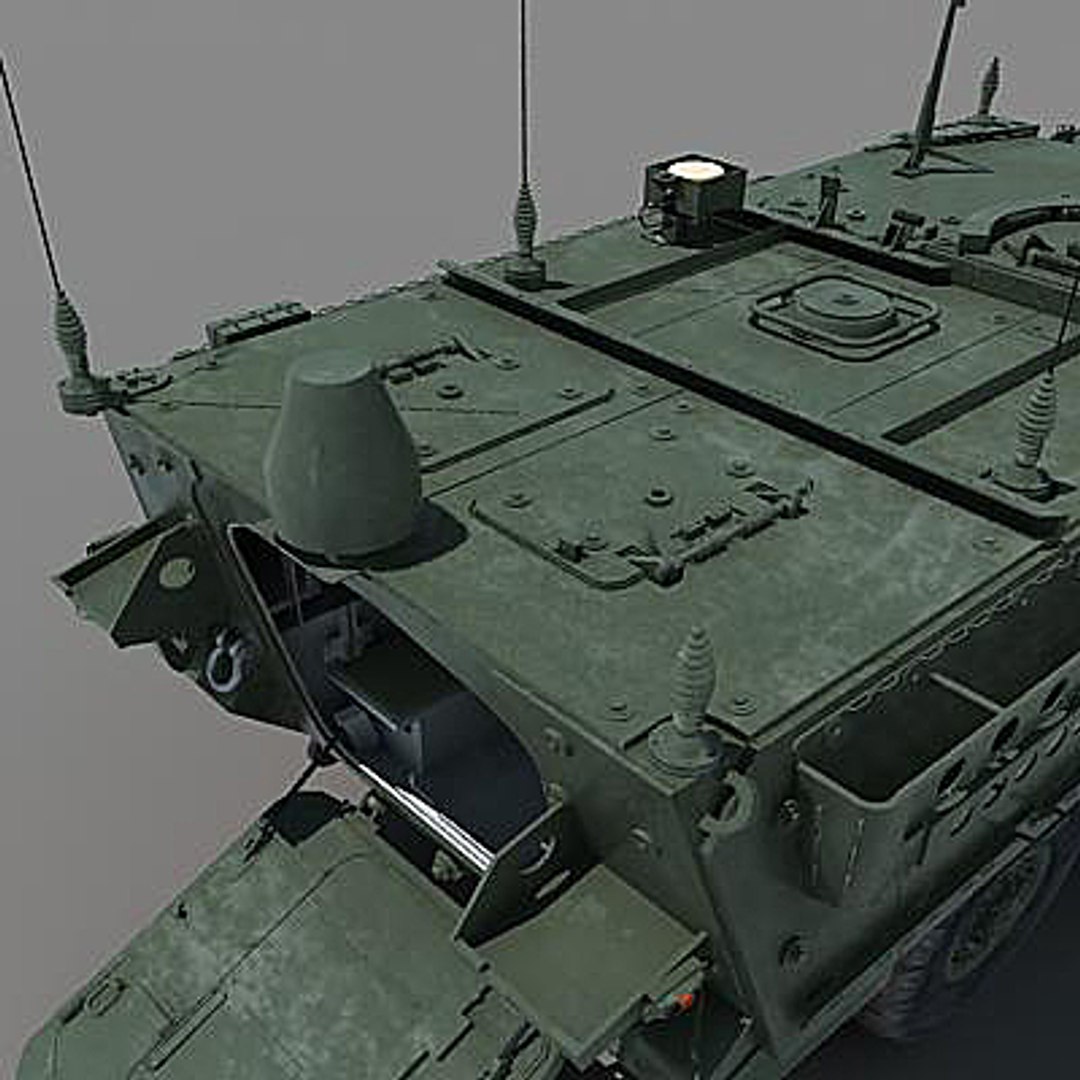 Army M1130 Command Vehicle 3d Model