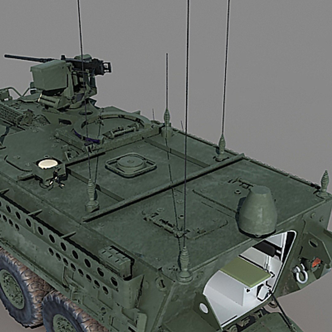 Army M1130 Command Vehicle 3d Model
