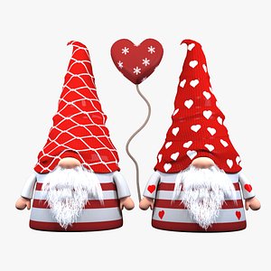 valentine christmas gnomes model